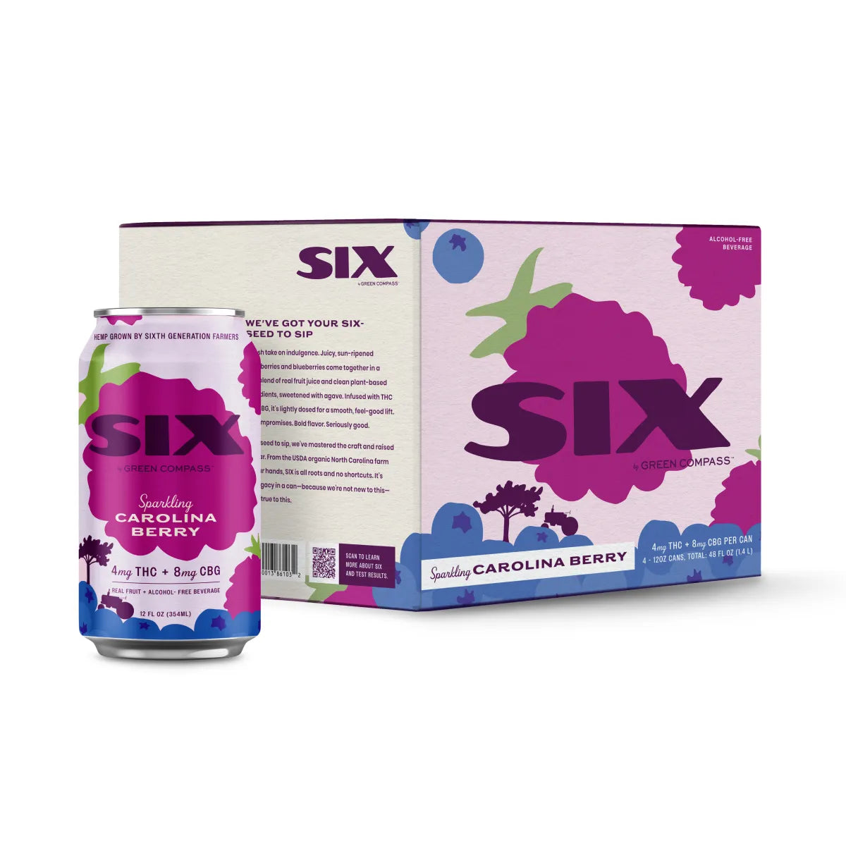 SIX Sparkling Carolina Berry