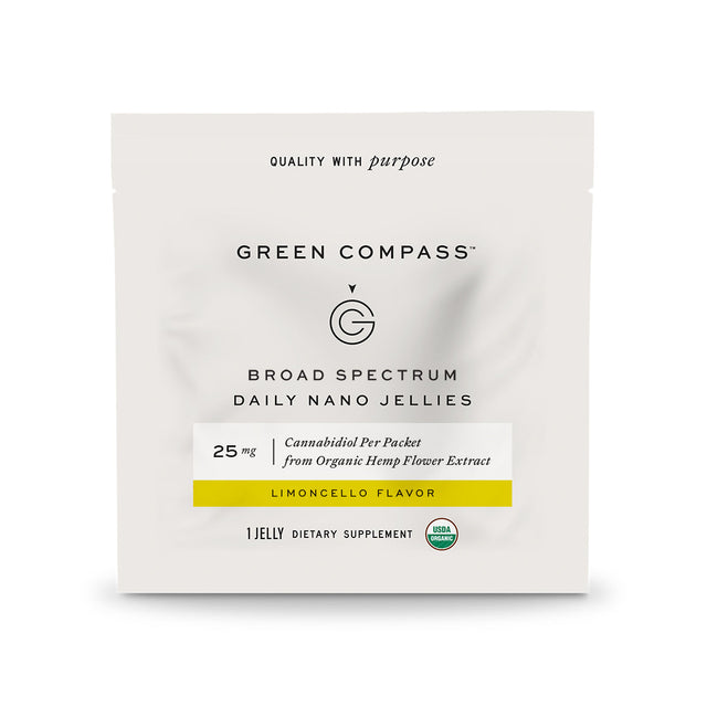 Organic Broad Spectrum Jellies Limoncello Sample 10 pack