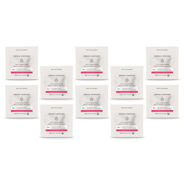 Organic Full Spectrum Jellies Raspberry Citrus (10-count)