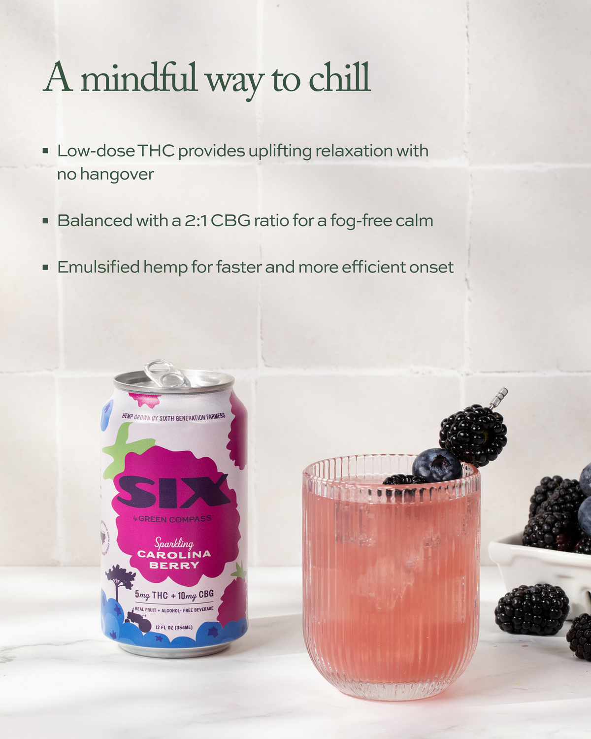 SIX Sparkling Carolina Berry